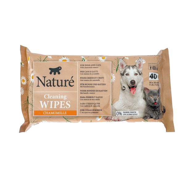 CHAMOMILE DOG AND CAT WIPES NATURÉ (X40)