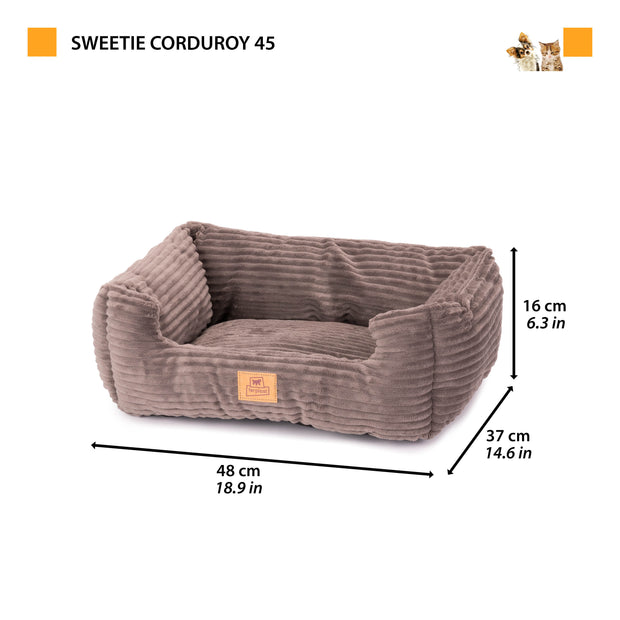 SWEETIE CORDUROY Soft bed for dogs and cats