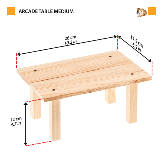 ARCADE TABLE Wooden toy for small animals