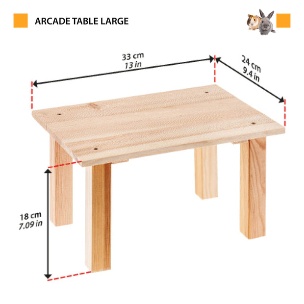 ARCADE TABLE Wooden toy for small animals
