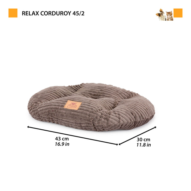 RELAX CORDUROY Oval cushion for dogs and cats