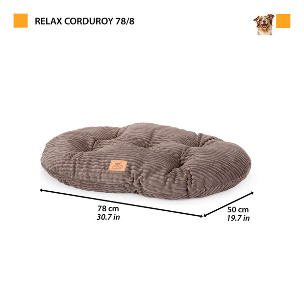 RELAX CORDUROY Oval cushion for dogs and cats