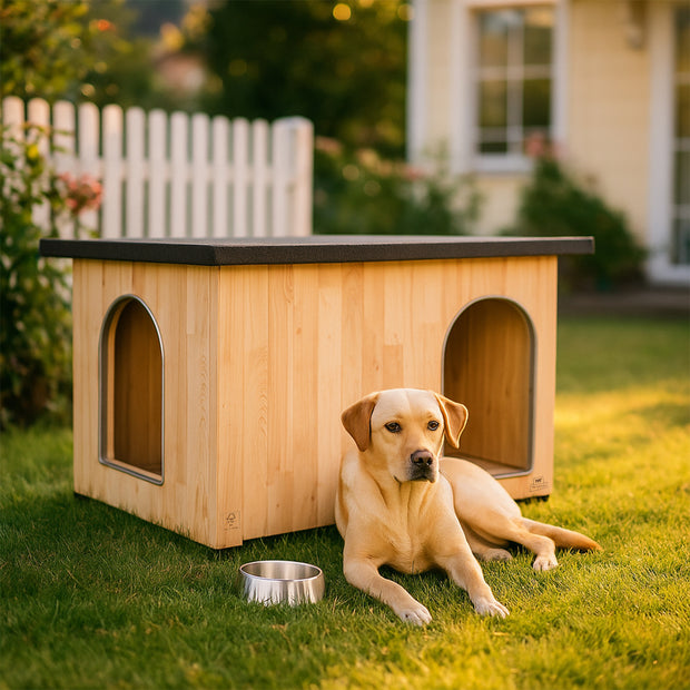CLICKO wooden dog kennel