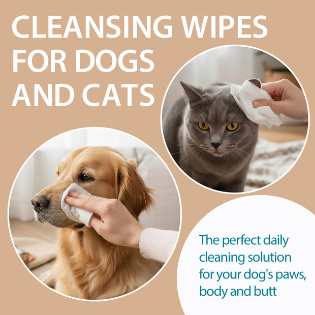 GREEN TEA DOG AND CAT WIPES NATURÉ (X40)