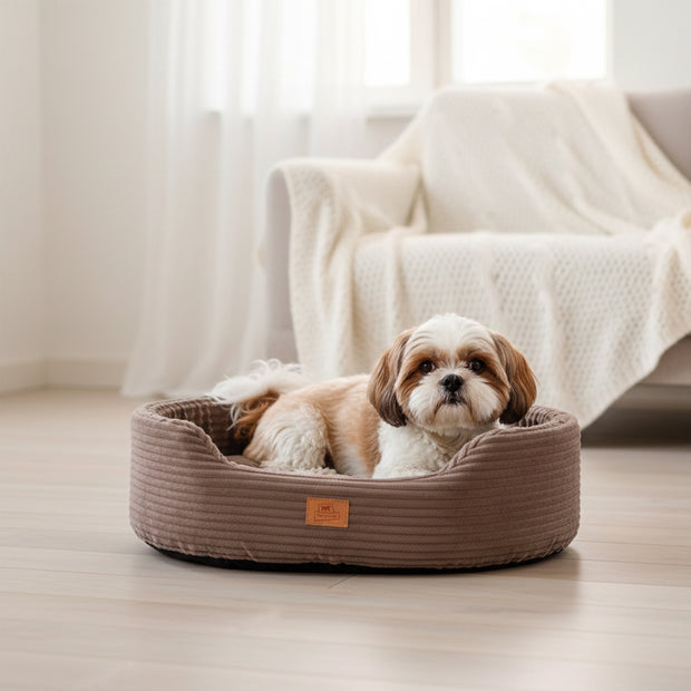 DANDY CORDUROY Sofa-style bed with removable cushion for dogs and cats
