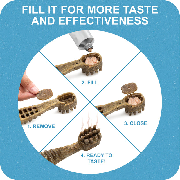 100% SNACK FILLABLE -  TOOTHBRUSH LITHOTAMNIUM