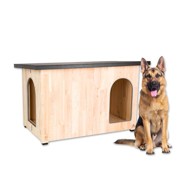 CLICKO wooden dog kennel