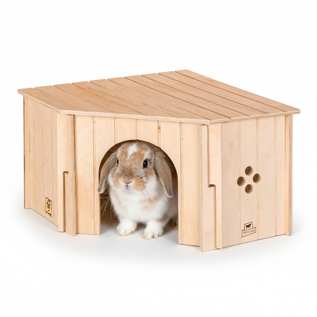 SIN CORNER Wooden Corner House for Small Animals