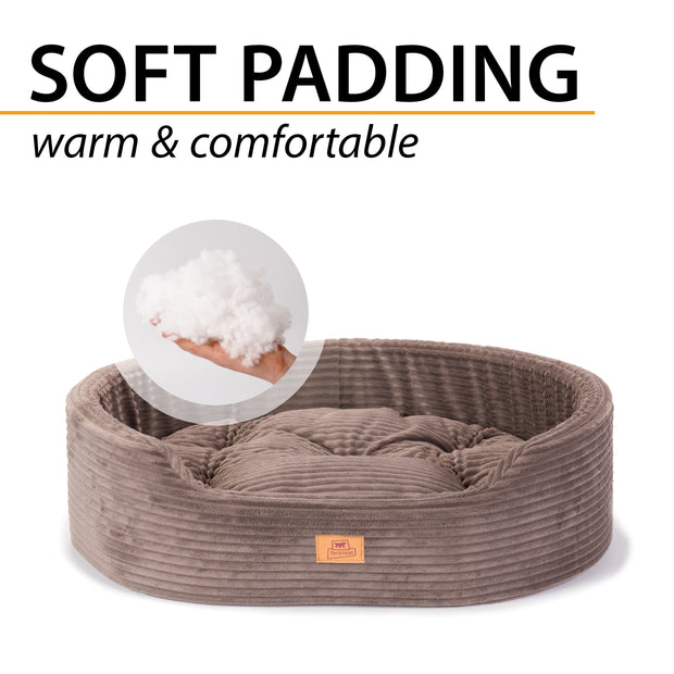 DANDY CORDUROY Sofa-style bed with removable cushion for dogs and cats