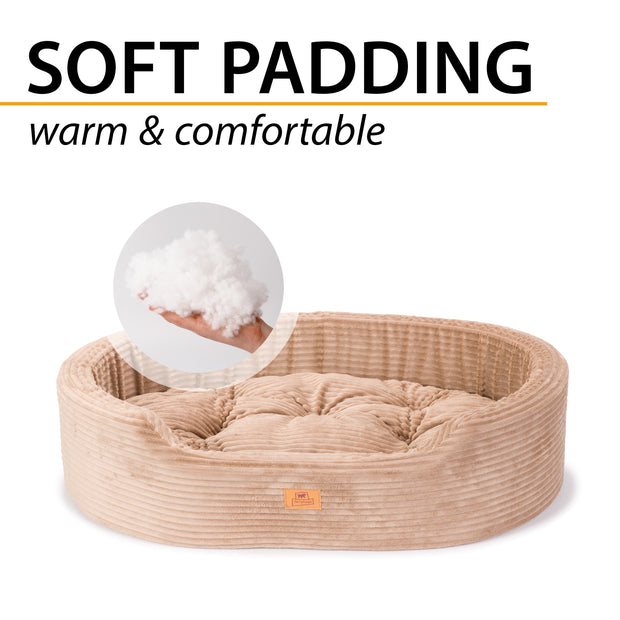 DANDY CORDUROY Sofa-style bed with removable cushion for dogs and cats