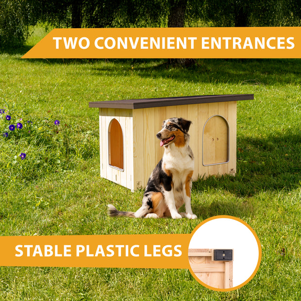 CLICKO wooden dog kennel