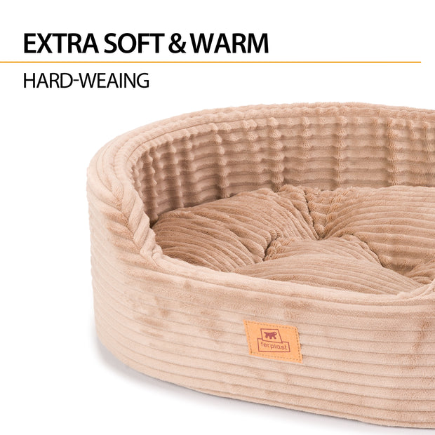 DANDY CORDUROY Sofa-style bed with removable cushion for dogs and cats