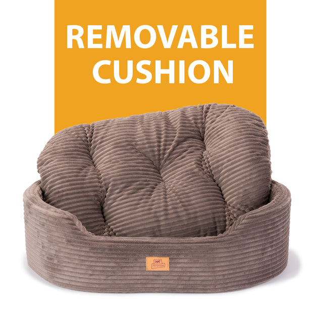 DANDY CORDUROY Sofa-style bed with removable cushion for dogs and cats