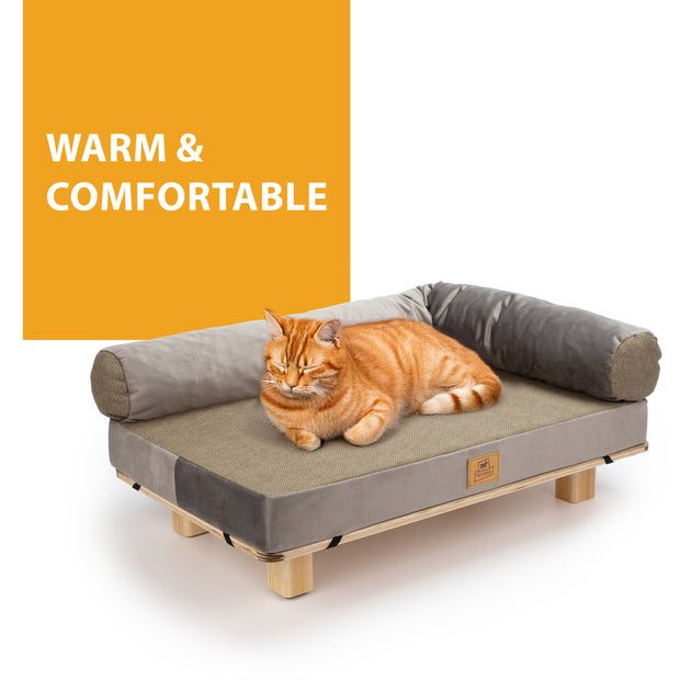 HARU Wooden Dog and Cat Bed