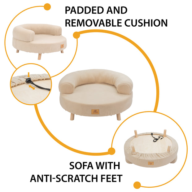 AKI Wooden Dog and Cat Bed